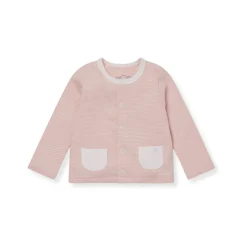 Striped Logo Pocket Cardigan