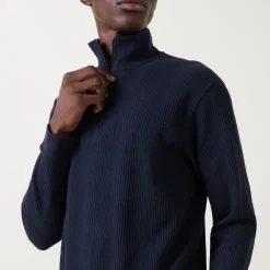 Structured Half-Zip Sweatshirt