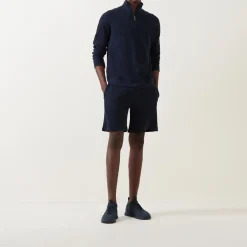 Structured Half-Zip Sweatshirt