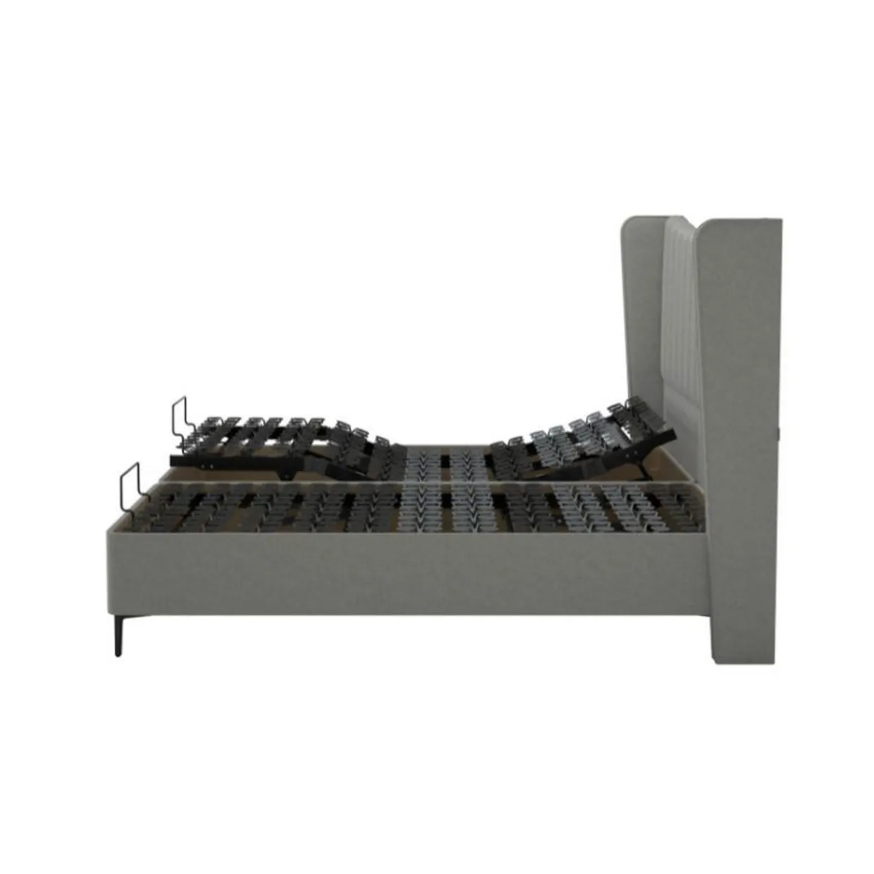 Suffolk Adjustable Divan Soho Light Grey 6ft - Super King