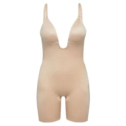 Suit Your Fancy Medium Control Plunge Low Back Mid-Thigh Bodysuit