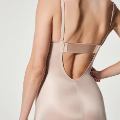 Suit Your Fancy Medium Control Plunge Low Back Mid-Thigh Bodysuit