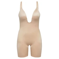 Suit Your Fancy Medium Control Plunge Low Back Mid-Thigh Bodysuit