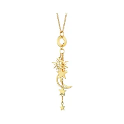Sun, Moon & Star Charm Necklace