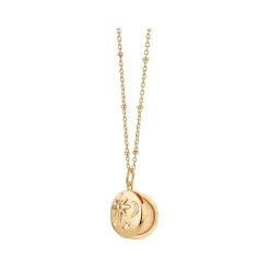 Sun Moon & Stars Locket Necklace