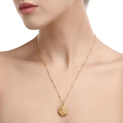 Sun Moon & Stars Locket Necklace