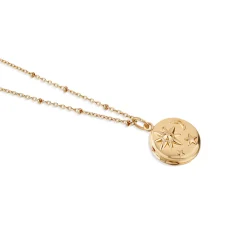 Sun Moon & Stars Locket Necklace