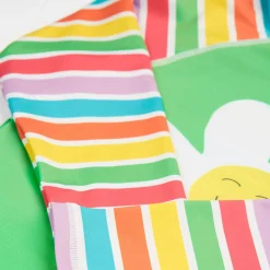 Sun Safe Striped Floral Rash Vest