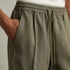 Sunnie Mid-Rise Wide Leg Trousers