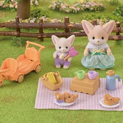 Sunny Picnic Set: Fennec Fox Sister & Baby