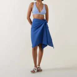 Sunset Frayed-Edge Sarong