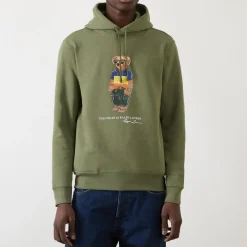 Surf Bear Logo Drawstring Hoodie