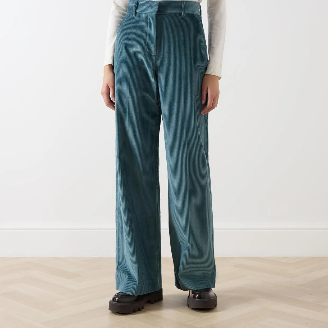 Tania Straight Leg Corduroy Trousers