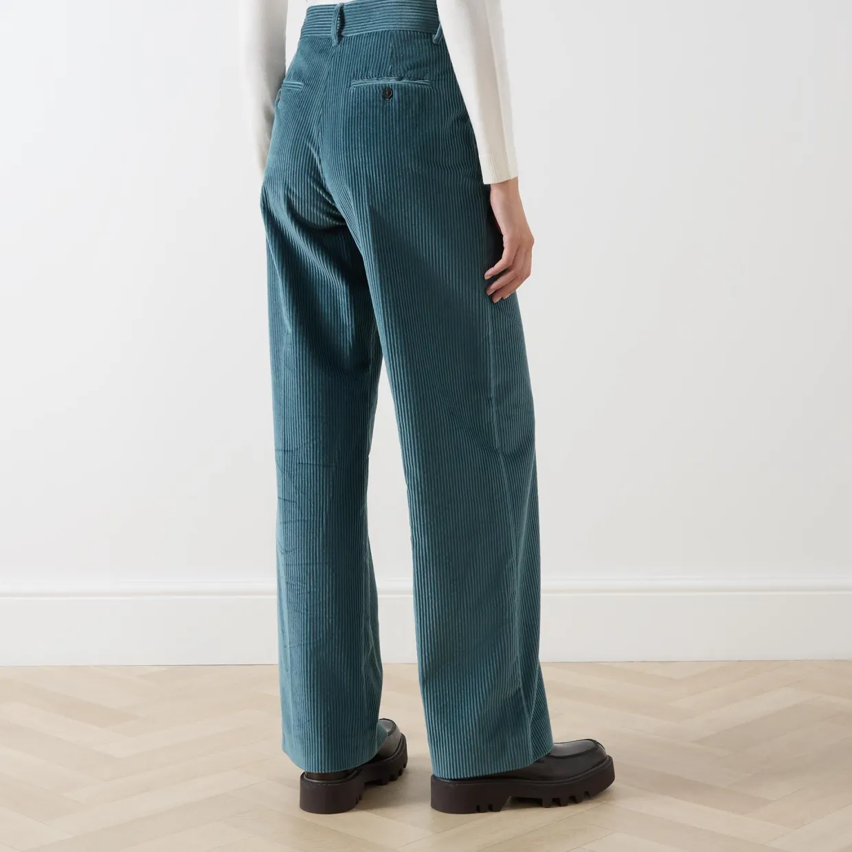 Tania Straight Leg Corduroy Trousers