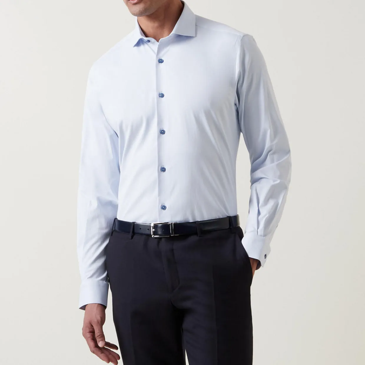 Tapered Fit Cotton-Blend Shirt