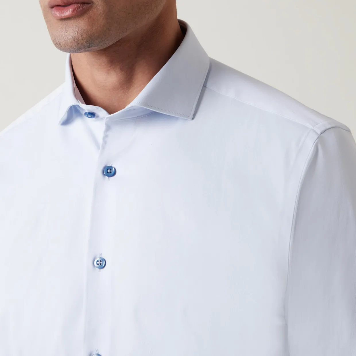 Tapered Fit Cotton-Blend Shirt
