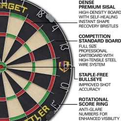 Target Darts Luke Littler Cabinet & Dartboard Set