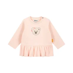 Teddy Bear Ruffle Hem Sweatshirt