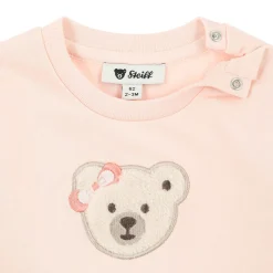 Teddy Bear Ruffle Hem Sweatshirt