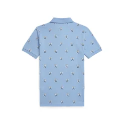 Tennis Print Polo Player Logo Polo Shirt 13-14 Years