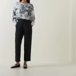 Textured Cropped Sweater