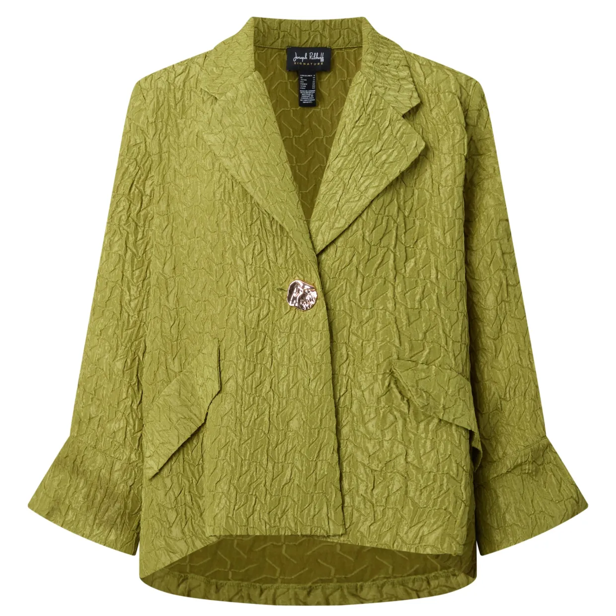 Textured Jacquard Swing Jacket