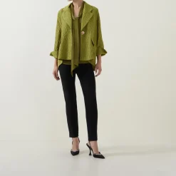 Textured Jacquard Swing Jacket