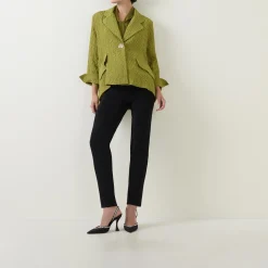 Textured Jacquard Swing Jacket