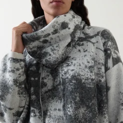 Textured Scarf Sweater
