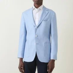 Textured Single-Breasted Blazer