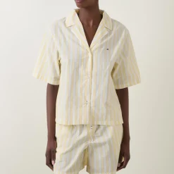 TH Logo Striped Pyjama Top