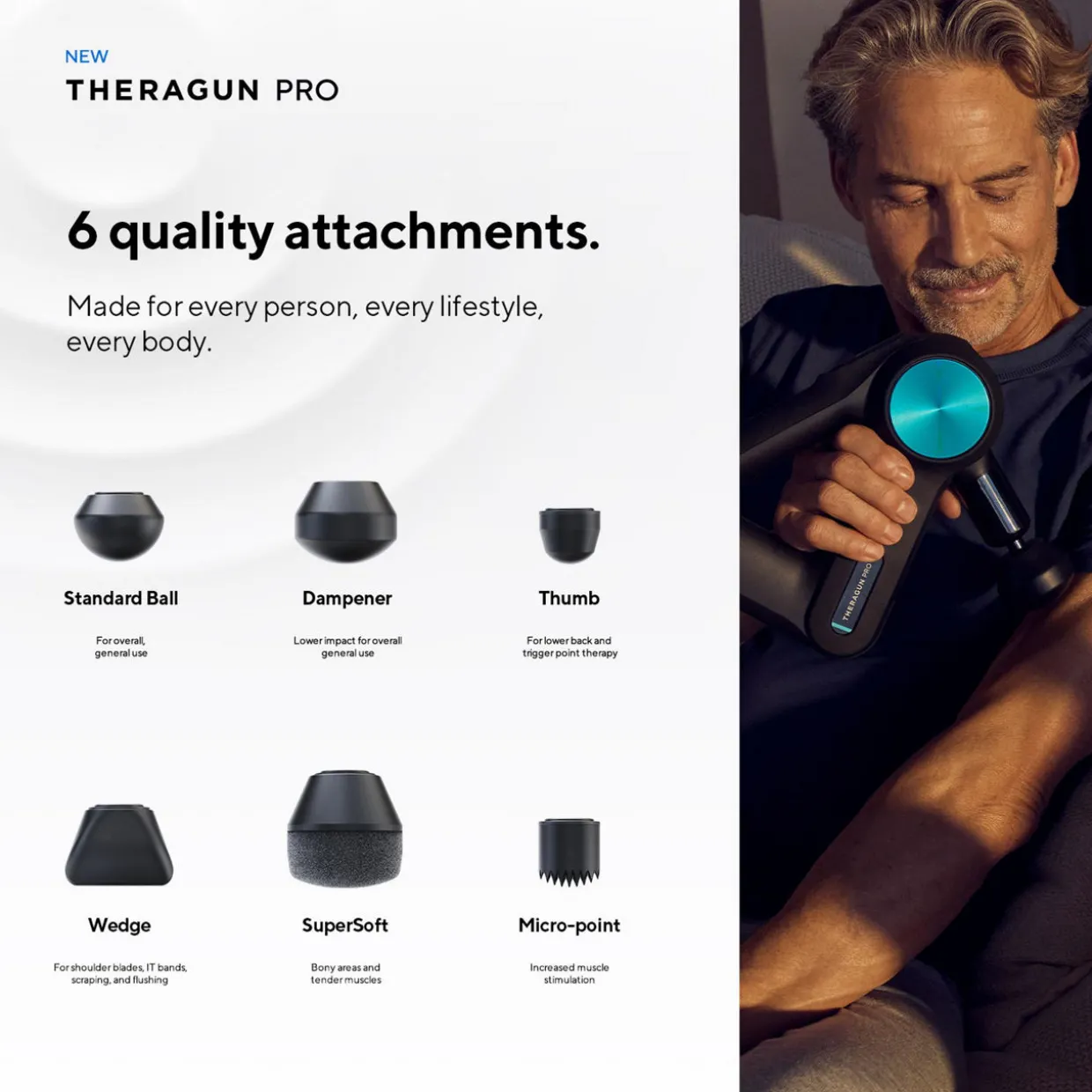 Theragun PRO Handheld Percussive Therapy Massage Gun (5th Generation)
