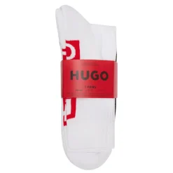 Three-Pack Contrast Logo Socks