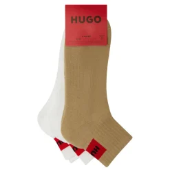 Three-Pack Ribbed Logo Socks