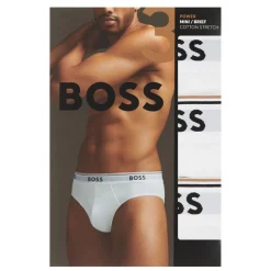 Three-Pack Solid Logo Briefs