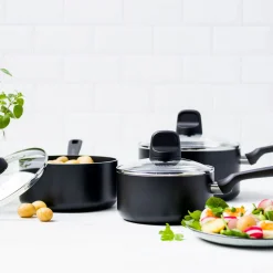 Three-Piece Non-Stick Saucepan Set