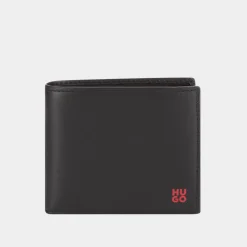 Tibby Contrast Logo Leather Wallet