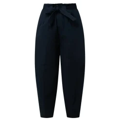 Tie-Waist Cropped Chinos