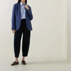 Tie-Waist Cropped Chinos