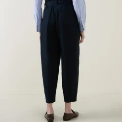 Tie-Waist Cropped Chinos