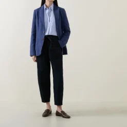 Tie-Waist Cropped Chinos
