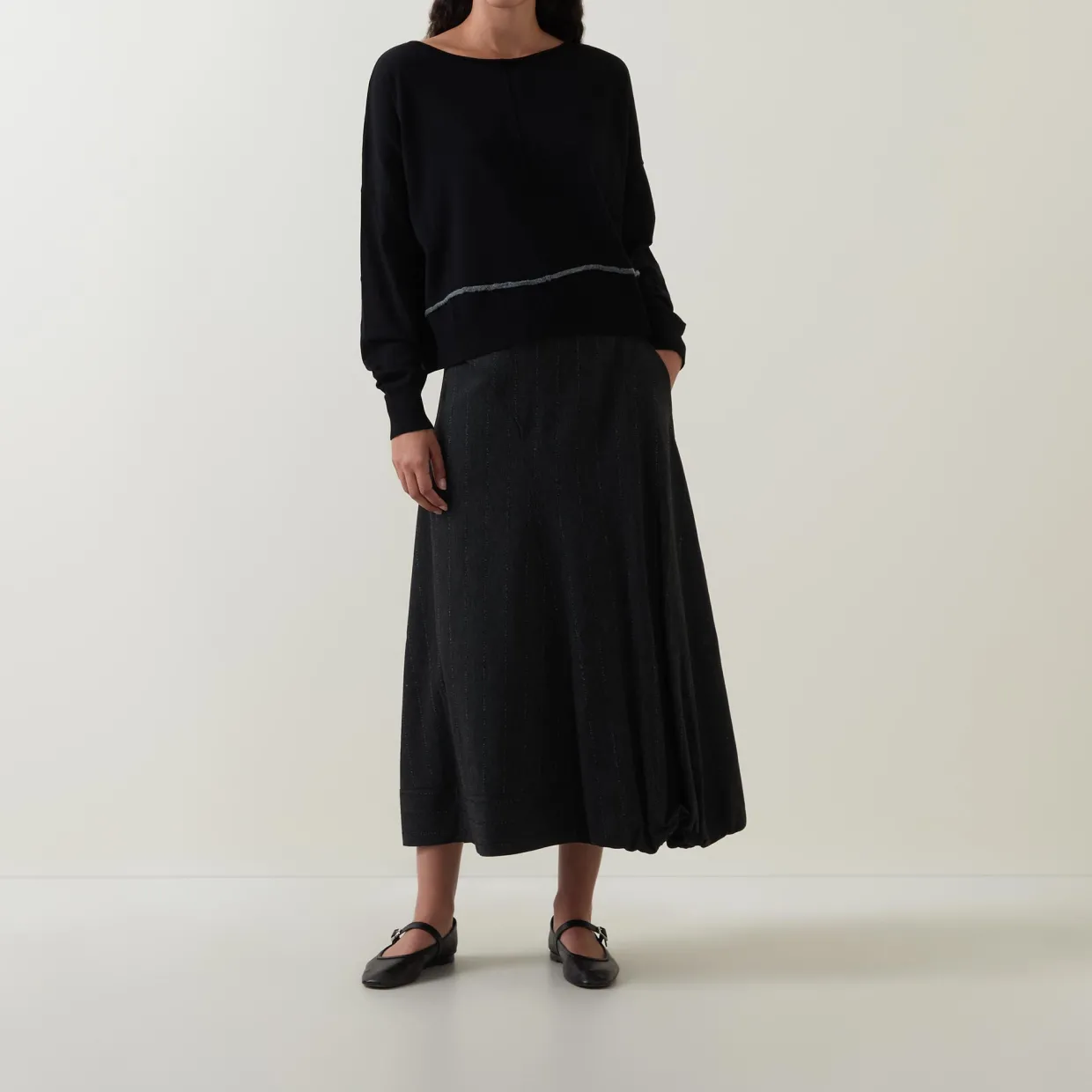 Tipped Knit Sweater