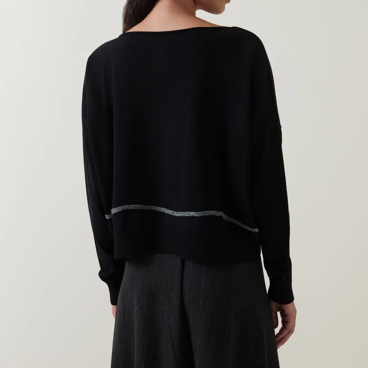 Tipped Knit Sweater