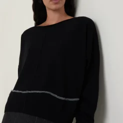 Tipped Knit Sweater
