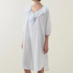 Toby Voile Ruffle-Trim Night Dress