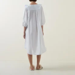 Toby Voile Ruffle-Trim Night Dress