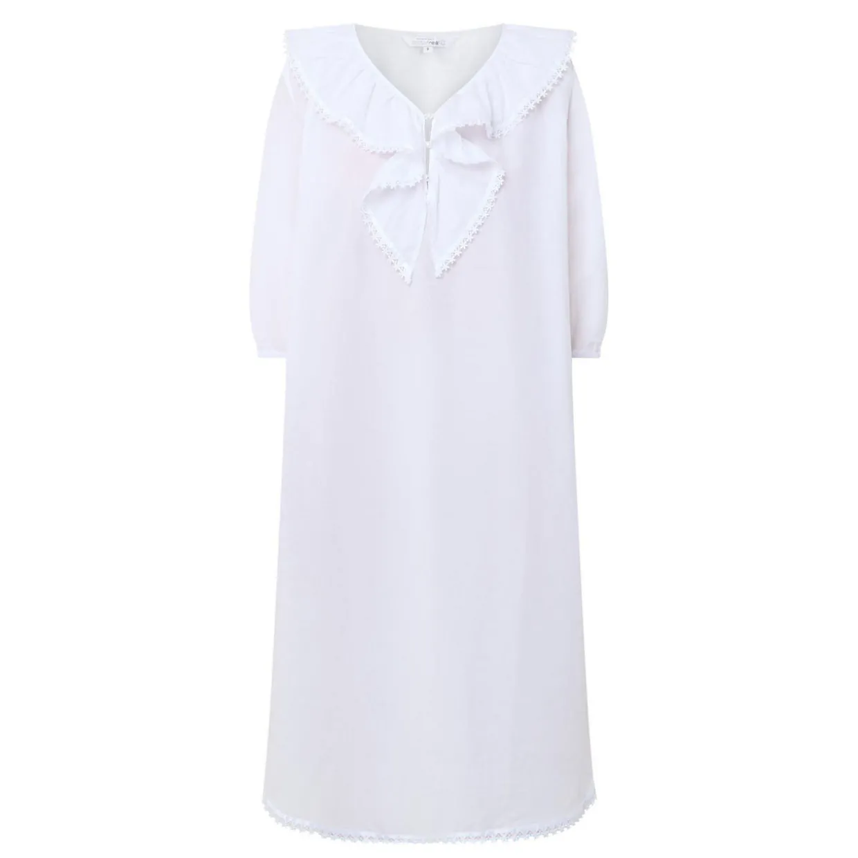 Toby Voile Ruffle-Trim Night Dress