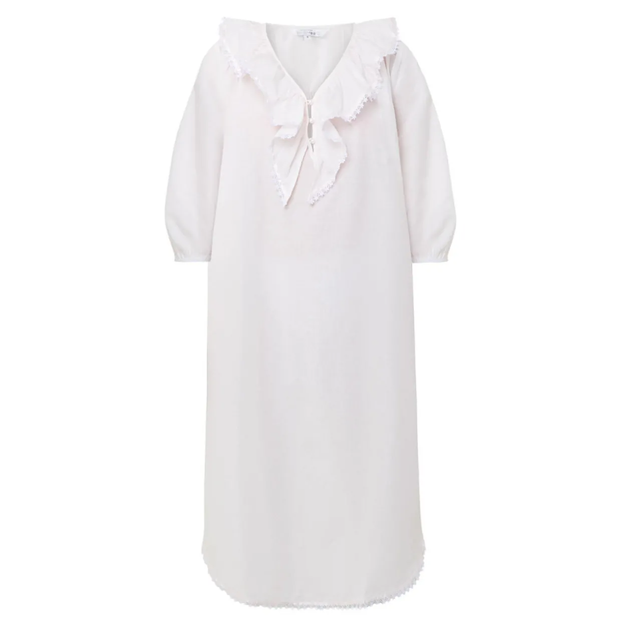 Toby Voile Ruffle-Trim Night Dress