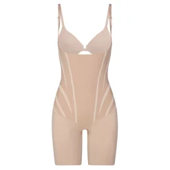 TotalContour Open-Bust Mid-Thigh Bodysuit