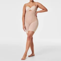 TotalContour Open-Bust Mid-Thigh Bodysuit